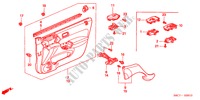TUERVERKLEIDUNG, VORNE(LH) für Honda CIVIC 1.4S 5 Türen 5 gang-Schaltgetriebe 2005