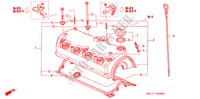 ZYLINDERKOPFDECKEL(1.4L/1.5L/1.6L/1.7L) für Honda CIVIC 1.6S 5 Türen 4 gang automatikgetriebe 2005