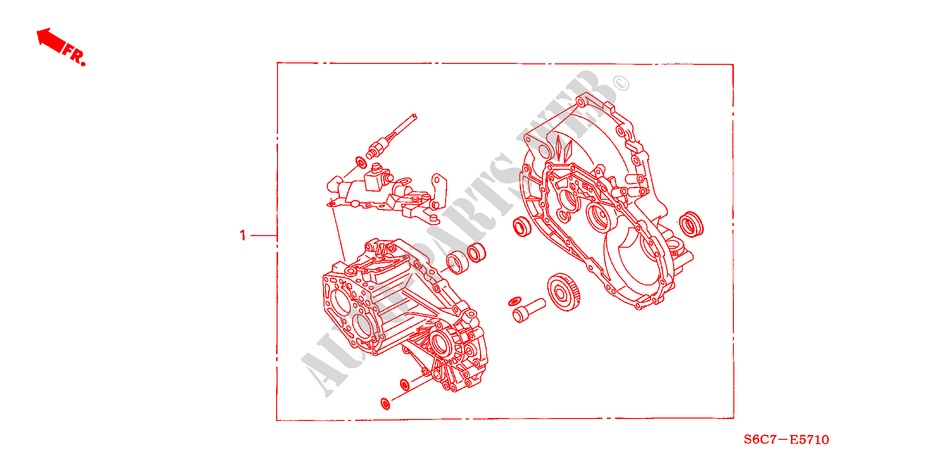 GETRIEBEDICHTUNGS SATZ (DIESEL) für Honda CIVIC 1.7LS 5 Türen 5 gang-Schaltgetriebe 2005