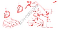 ANTENNE/LAUTSPRECHER für Honda STREAM 1.7ES 5 Türen 5 gang-Schaltgetriebe 2002