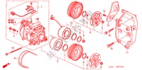 KLIMAANLAGE (KOMPRESSOR) (1.7L) für Honda STREAM 1.7ES 5 Türen 5 gang-Schaltgetriebe 2002