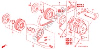 KLIMAANLAGE (KOMPRESSOR) (2.0L) für Honda STREAM 2.0ES 5 Türen 5 gang automatikgetriebe 2001