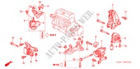 MOTORBEFESTIGUNGEN(2.0L) (MT) für Honda STREAM 2.0ES 5 Türen 5 gang-Schaltgetriebe 2001