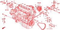 MOTORHALTERUNG (1.7L) für Honda STREAM 1.7ES 5 Türen 5 gang-Schaltgetriebe 2002