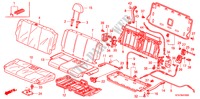 RUECKSITZ für Honda STREAM 1.7ES 5 Türen 5 gang-Schaltgetriebe 2002