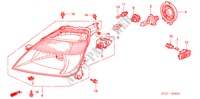 SCHEINWERFER( '03) für Honda STREAM 1.7ES 5 Türen 5 gang-Schaltgetriebe 2002
