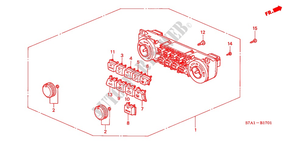 KLIMAANLAGE, AUTOMATISCH REGLER( '03) für Honda STREAM 2.0ES 5 Türen 5 gang automatikgetriebe 2001