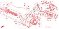 ANSAUGKRUEMMER(2.0L) für Honda STREAM SE-L 5 Türen 5 gang-Schaltgetriebe 2005