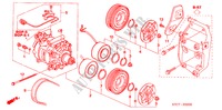 KLIMAANLAGE (KOMPRESSOR) (1.7L) für Honda STREAM ES 5 Türen 5 gang-Schaltgetriebe 2005