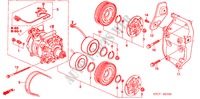 KLIMAANLAGE (KOMPRESSOR) (1.7L) für Honda STREAM ES 5 Türen 5 gang-Schaltgetriebe 2005