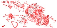 MOTORHALTERUNG (2.0L) für Honda STREAM SI-L 5 Türen 5 gang-Schaltgetriebe 2005