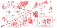 TUERSCHLOESSER, HINTEN/ AEUSSERER GRIFF für Honda STREAM SI 5 Türen 5 gang automatikgetriebe 2005