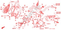WASSERPUMPE(2.0L) für Honda STREAM SI 5 Türen 5 gang-Schaltgetriebe 2005