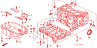 ZYLINDERBLOCK/OELWANNE (2.0L) für Honda STREAM 2.0 ES 5 Türen 5 gang automatikgetriebe 2005