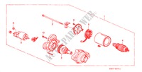 ANLASSER(MITSUBA) (L4) für Honda ACCORD COUPE 2.0IES 2 Türen 4 gang automatikgetriebe 2001