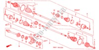 ANTRIEBSWELLE, VORNE/HALBWELLE(L4) (2) für Honda ACCORD COUPE VTI 2 Türen 5 gang-Schaltgetriebe 2000