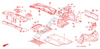 HINTERE ABLAGE/KOFFERRAUM ZIERLEISTE für Honda ACCORD COUPE 3.0IV6 2 Türen 4 gang automatikgetriebe 1998