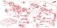 KOMBISCHALTER(LH) für Honda ACCORD COUPE 3.0IV6 2 Türen 4 gang automatikgetriebe 2000