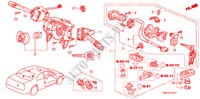 KOMBISCHALTER(RH) für Honda ACCORD COUPE 3.0IV6 2 Türen 4 gang automatikgetriebe 1998