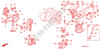 MOTORBEFESTIGUNGEN(L4)(AT) ( '00) für Honda ACCORD COUPE 2.0IES 2 Türen 4 gang automatikgetriebe 1998