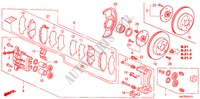 VORDERRADBREMSE(2) für Honda ACCORD COUPE 3.0IV6 2 Türen 4 gang automatikgetriebe 1998