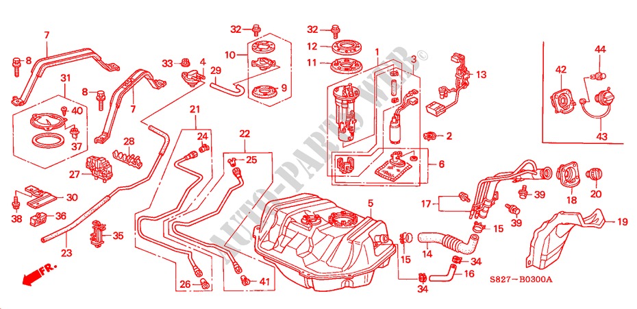 KRAFTSTOFFTANK für Honda ACCORD COUPE 2.0IES 2 Türen 5 gang-Schaltgetriebe 1998