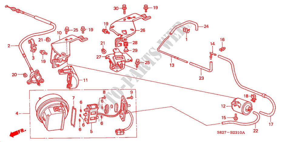TEMPOMAT(L4) für Honda ACCORD COUPE 2.0IES 2 Türen 5 gang-Schaltgetriebe 2000