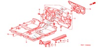 BODENMATTE für Honda ACCORD EXI 4 Türen 4 gang automatikgetriebe 1998