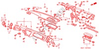 INSTRUMENTENBRETT(LH) für Honda ACCORD 2.3EXI 4 Türen 5 gang-Schaltgetriebe 2000