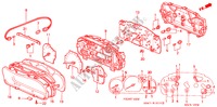 KOMBIINSTRUMENT(NS) für Honda ACCORD EX 4 Türen 4 gang automatikgetriebe 2000