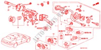 KOMBISCHALTER(RH) für Honda ACCORD EXI 4 Türen 5 gang-Schaltgetriebe 1999