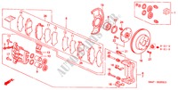 VORDERRADBREMSE(3) für Honda ACCORD 3.0V6 4 Türen 4 gang automatikgetriebe 1999