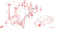 WINDSCHUTZSCHEIBENWASCHER(L4) für Honda ACCORD EX 4 Türen 4 gang automatikgetriebe 2000