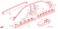 ZIERLEISTE für Honda ACCORD VTI 4 Türen 4 gang automatikgetriebe 2001