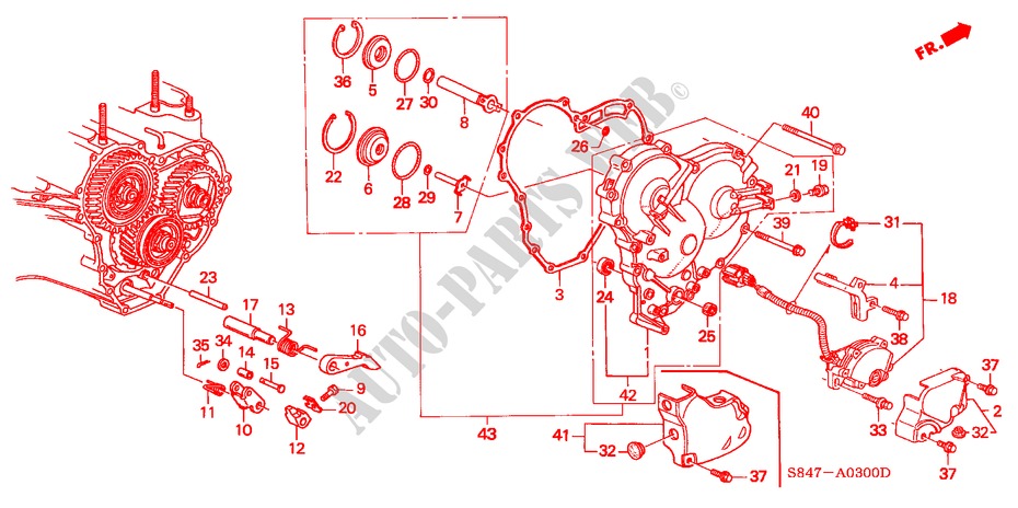 R. SEITENDECKEL(L4) für Honda ACCORD 2.3VTI 4 Türen 4 gang automatikgetriebe 2000