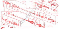 ANTRIEBSWELLE, VORNE/ HALBWELLE für Honda CR-V EXECUTIVE 5 Türen 5 gang-Schaltgetriebe 2005