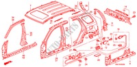 AUSSENBLECHE/DACHPLATTE für Honda CR-V EXECUTIVE 5 Türen 5 gang-Schaltgetriebe 2005