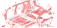 BODEN/INNENBLECHE für Honda CR-V EXECUTIVE 5 Türen 5 gang-Schaltgetriebe 2005