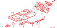 BODENMATTE für Honda CR-V EXECUTIVE 5 Türen 5 gang-Schaltgetriebe 2005