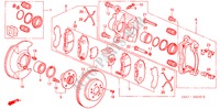VORDERRADBREMSE für Honda CR-V EXECUTIVE 5 Türen 5 gang-Schaltgetriebe 2005