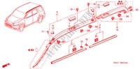 ZIERLEISTE/DACHZIERSTUECK für Honda CR-V EXECUTIVE 5 Türen 5 gang-Schaltgetriebe 2005