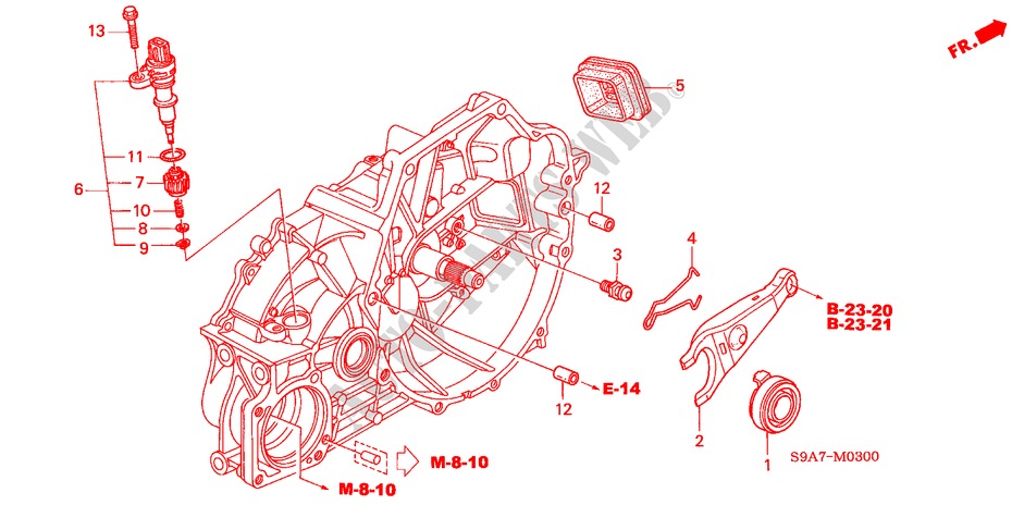 KUPPLUNGSFREIGABE für Honda CR-V LS 5 Türen 5 gang-Schaltgetriebe 2002