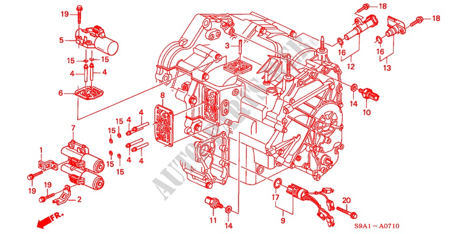 SOLENOID(4AT) für Honda CR-V SE 5 Türen 4 gang automatikgetriebe 2003