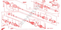 ANTRIEBSWELLE, VORNE/ HALBWELLE für Honda CR-V LS 5 Türen 5 gang-Schaltgetriebe 2006