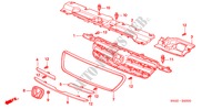 GRILL, VORNE(1) für Honda CR-V LS 5 Türen 5 gang-Schaltgetriebe 2006