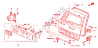 HECKKLAPPE für Honda CR-V LS 5 Türen 4 gang automatikgetriebe 2006