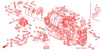 MOTORHALTERUNG für Honda CR-V LS 5 Türen 5 gang-Schaltgetriebe 2006