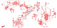 TUERSCHLOESSER, VORNE/ AEUSSERER GRIFF(1) für Honda CR-V EXECUTIVE 5 Türen 5 gang-Schaltgetriebe 2006