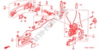TUERSCHLOESSER, VORNE/ AEUSSERER GRIFF(3) für Honda CR-V RV-I 5 Türen 4 gang automatikgetriebe 2006