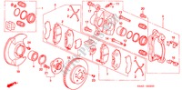 VORDERRADBREMSE für Honda CR-V EXECUTIVE 5 Türen 5 gang-Schaltgetriebe 2006